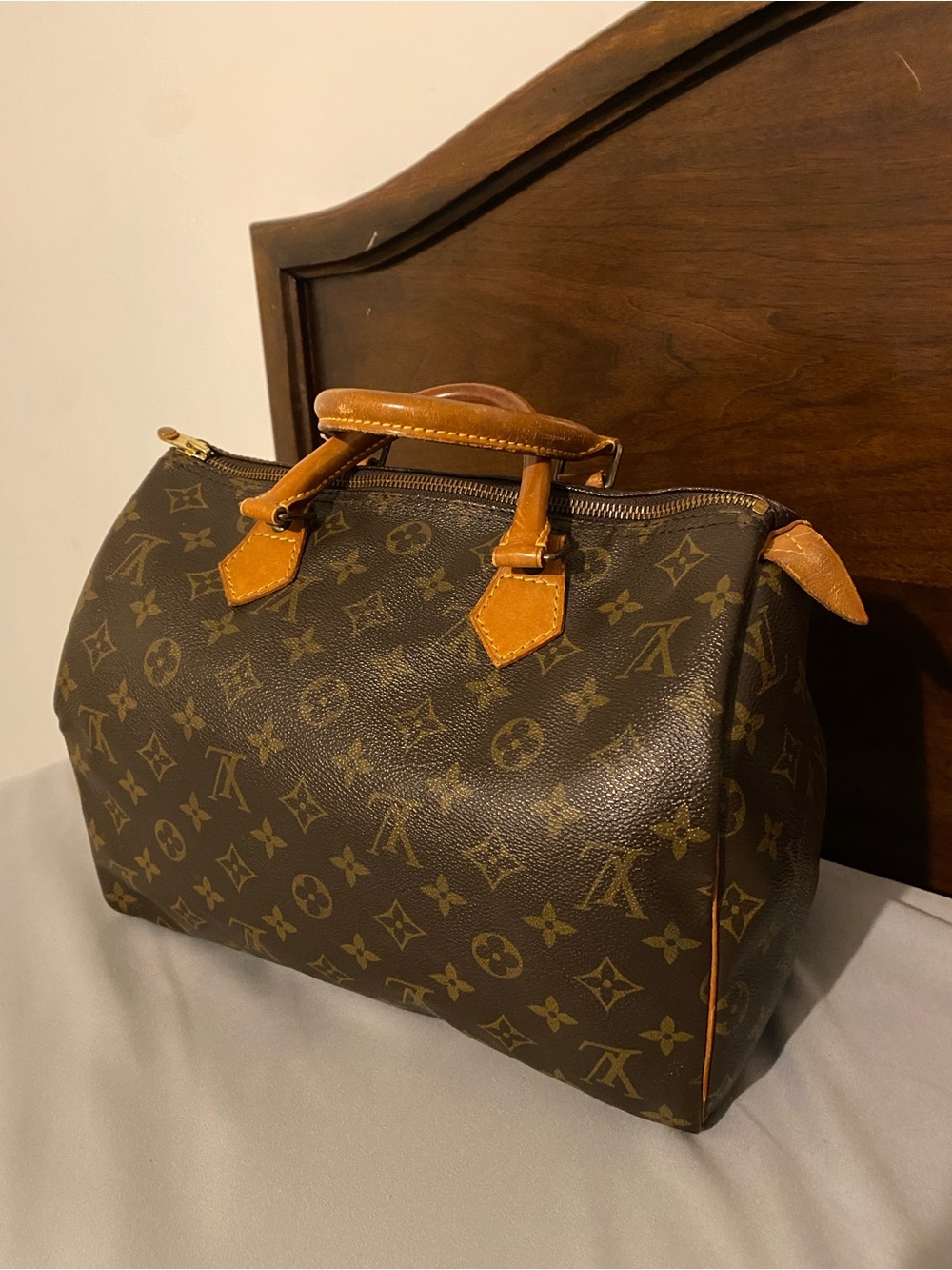 Authentic Louis Vuitton Speedy 30 Brown Monogram Handbag